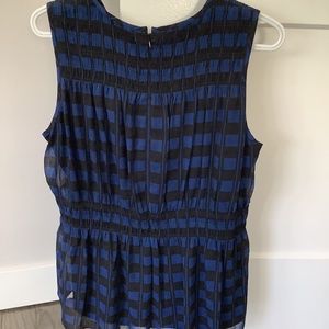 Club Monaco peplum sleeveless top